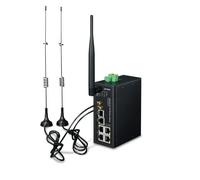 Planet ICG-2510W-LTE-EU Enrutador Celular Industrial 4G LTE Negro DIN-Rail IP30