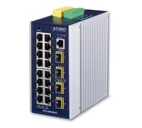 Planet IGS-20040MT Switch Industrial Gigabit Gestionable L2+/L3, 16x RJ45 + 4x SFP Fibra, IP30, -40°C a 75°C