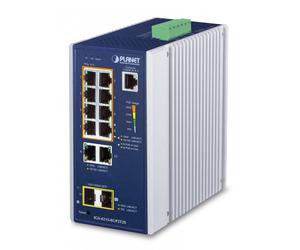 Planet IGS-4215-8UP2T2S IP30 Industrial L2/L4 8-Port 10/100/1000T 802.3bt PoE + 2-Port 10/100/1000T + 2-Port 100/1000X SFP Managed Switch