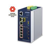 Planet IP30 Industrial L2+/L4 4-Port 60W 1000T Ultra PoE+ 1-Port, IGS-5225-4UP1T2S (60W 1000T Ultra PoE+ 1-Port 1000T + 2-Port 100/1000X SFP Full Managed Switch (-40 to 75 C, Dual redundant)