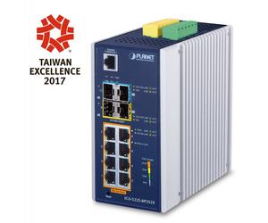 PLANET IGS-5225-8P2S2X switch Gestionado L3 Gigabit Ethernet (10/100/1000) Energía sobre Ethernet (PoE) Azul, Plata