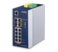 Planet Ip30 Industrial L2+/L4 de 8 Puertos 1000T 802.3At PoE+ de 4 Puertos, Igs-5225-8P4S (1000T 802.3At PoE+ 4 Puertos 100/1000X SFP Full Managed Switch (-40 a 75 C, Dual Redundant) Power Input)