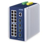 Planet IGS-6325-16T4X Switch Industrial Gestionado L3 16 Puertos Gigabit Ethernet y 4 SFP+, IP30, Montaje en Pared/DIN
