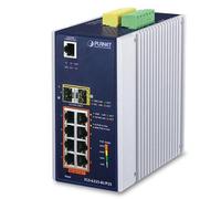 PLANET IGS-6325-8UP2S2X Switch Industrial Gestionable L3 con 8 Puertos Gigabit PoE++ 802.3bt (95W por puerto) y 2 Puertos SFP 2.5G para Entornos Exigentes