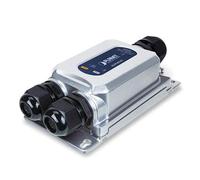 PLANET Industrial 1000BASE-X SFP to convertidor de medio 1000 Mbit/s Negro, Gris