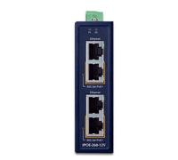PLANET Industrial 2-port 10/100/1000T Gigabit Ethernet (10/100/1000) Energía sobre Ethernet (PoE) Azul