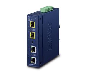 PLANET Industrial 2-Port convertidor de medio Azul