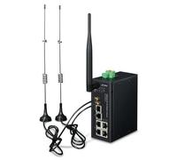 Planet Industrial 4G LTE Cellular WL Gateway with 5-P 10/100/1000T, ICG-2510W-LTE-EU (Gateway with 5-P 10/100/1000T 2 Module SIM Card Slots, 802.11ac Dual Band, 1 RS232/RS485, DI/DO, LTE)