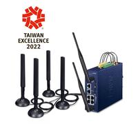 PLANET Industrial 5G NR Cellular pasarel y controlador 10, 100, 1000 Mbit/s
