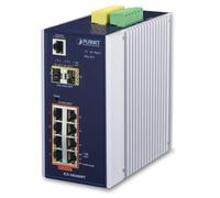 PLANET Industrial 8x GE T 802.3at PoE + 2x GE X SFP Man.Switch
