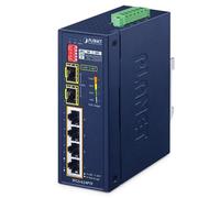 PLANET Industrial de 4 Puertos 100TX+2 Puertos 100TX SFP IFGS-624PTF