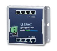 Planet Industrial de 8 Puertos 10/100/1000T Wall-Mount Managed Switch (-40 - 75 °C)