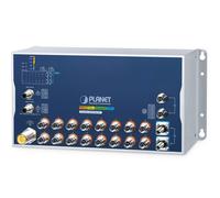 Planet Industrial L3 16-Port 10/100/1000T 802.3at PoE M12 + 2-Port 10GBASE-T M12 + 2-Port 10G Q-ODC Managed Switch