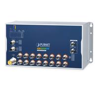 Planet Industrial L3 16-Port 10/100/1000T 802.3at PoE M12 + 2-Port 10GBASE-T M12 Bypass Managed Ethernet Switch