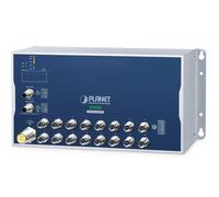 Planet Industrial L3 16-Port 10/100/1000T M12 Managed Ethernet Switch with Wide Voltage Input (-40~70 degree)