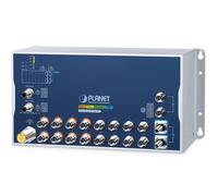 Planet Industrial L3 8-Port 10/100/1000T 802.3at PoE M12 + 8-Port 10/100/1000T + 2-Port 10GBASE-T M12 + 2-Port 10G Q-ODC