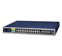 Planet IP30 19 Rack Mountable Ind L3 Managed Core Ethernet, IGS-6325-20T4C4X (L3 Managed Core Ethernet Switch, 24 * 1000T with 4 Shared 100/1000X SFP + 4 * 10G SFP+ (-40 to 75 C, AC)