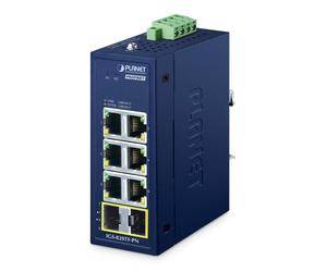 Planet IP30 Compact size Industrial 6-Port 10/100/1000T + 2-Port 100/1000X SFP PROFINET Switch (-40~75 C)