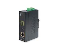 Planet IP30 Industrial 10/100/1000Bas to 100/1000X SFP Converter, IGTP-805AT (to 100/1000X SFP Converter with 802.3at PoE+ (-40 to 75C))