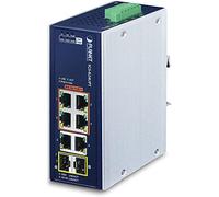 PLANET IP30 Industrial 4-Port No administrado Gigabit Ethernet (10/100/1000) Energía sobre Ethernet (PoE) Azul, Blanco