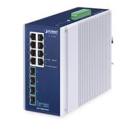 Planet IP30 Industrial 8 puertos 10/100/1000T + 4 puertos 10G, W128807239 (10/100/1000T + 4 puertos 10G SFP+ Ethernet Switch)