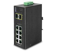 Planet ip30 industrial 8x 1000tp + 2x 100/1000f sfp full managed ether