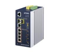 Planet IP30 Industrial L2+/L4 4-Port 60W 1000T Ultra PoE+ 1-Port, IGS-5225-4UP1T2S (60W 1000T Ultra PoE+ 1-Port 1000T + 2-Port 100/1000X SFP Full Managed Switch (-40 to 75 C, Dual redundant)