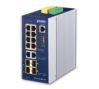 Planet IP30 Industrial L2+/L4 8-Port 1000T 802.3at PoE+ 2-Puerto, W126276290 (1000T 802.3at PoE+ 2-Port 10/100/1000T + 2-Port 100/1G SFP + 2-Port 1G/2-Port .5G SFP Conmutador IP30 Full Managed