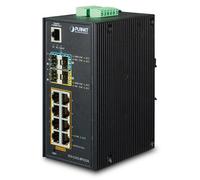 Planet IP30 Industrial L2+/L4 8 Puertos 1000T 802.3at PoE+ 2-Port IGS-5225-8P2S2X (1000T 802.3at PoE+ 2-Port 100/1000X SFP + 10G SFP+ Full Managed Switch (-40 to 7) 5C Dual Red Unante)