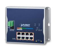 Planet IP30, IPv6/IPv4, L2+ 8 puertos 10/100/1000T 802.3at PoE, WGS-5225-8P2S (10/100/1000T 802.3at PoE + 2 puertos 100/1000x SFP (-40755). Degrees C, Dual Power).