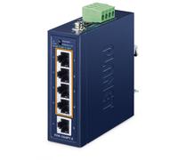 Planet IP40 Compact size Industrial 4-Port 10/100TX 802.3at PoE + 1-Port 10/100TX Fast Ethernet Switch