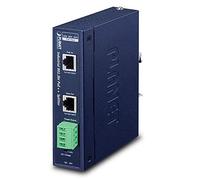 Planet IPOE-173S Divisor de Red Azul Puerto único Industrial 10/100/1000Mbps 802.3bt PoE++ Divisor de Red