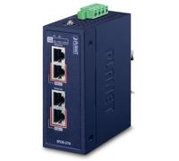 PLANET IPOE-270 switch Energía sobre Ethernet (PoE) Azul