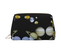 Planet Jupiter - Organizador de maquillaje listo para viajar, bolsa de aseo portátil para mujer, Gold, Talla única, Neceser