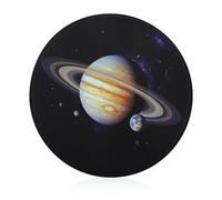Planet Jupiter - Tabla de cortar redonda de vidrio templado, tablas de cortar únicas para pizza, verduras, frutas, queso y embutidos