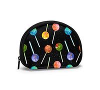 Planet Lollipop Pato de Goma con Gafas de Sol Monedero Carteras Cambiar Bolsa Funky Key Holder Cremallera Pequeñas Bolsas de Maquillaje cosmético