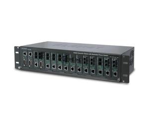 Planet MC-1500R Chasis para 15 Módulos Convertidores (Alimentación AC) para Instalación de Alta Densidad