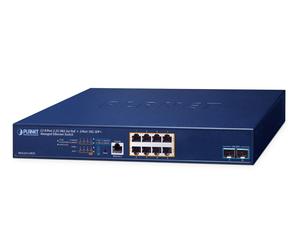 Planet MGS-6311-8P2X Layer 3, 8-Port 2.5GBASE-T 802.3at PoE + 2-Port 10GBASE-X SFP+ Managed Ethernet Switch(120W PoE budget, hardware-based Layer 3 RIPv1/v2, OSPFv2 dynamic routing, supports ERPS Ring