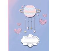 Planet Mobile and Clouds Aesthetic Notebook: 7.5x9.25 Wide Rule | 120 Pages | Whimsical Space Notebook for Kids, Teens, and School Supplies
