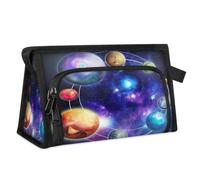 Planet - Neceser de viaje para mujeres, hombres, niñas, niños, universo, galaxia, planeta, multifuncional, bolsa de maquillaje, bolsa de baño, organizador de cosméticos, bolsa de ducha, color, M,