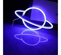 Planet Neon Signs LED Luz nocturna USB Carga/Baterías Neón Luces de Pared Luces Decorativas de Neón para el Hogar Dormitorio Bar/Navidad/Boda/Fiesta de Cumpleaños