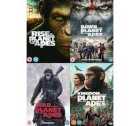 Planet Of The Apes 4 Movie Collection DVD - Rise of the Planet of the Apes, Dawn of the Planet of the Apes, War for the Planet of the Apes, Kingdom of the Planet of the Apes DVD Collection [dvd]