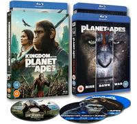 Planet of the Apes Colección de 4 películas 2011-2024 (Reino del planeta de los simios + Guerra por el planeta de los simios + Amanecer del planeta de los simios + Ascenso del planeta de los simios