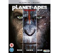 Planet Of The Apes Trilogy Boxset Ultra-HD [4k Ultra-HD + Blu-Ray]