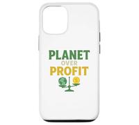 Planet Over Profit - Activista ecológico de la Tierra sobre el Dinero Carcasa para iPhone 12/12 Pro