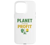 Planet Over Profit - Activista ecológico de la Tierra sobre el Dinero Carcasa para iPhone 15 Pro MAX