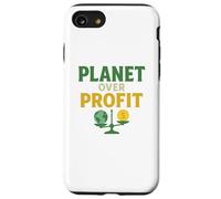 Planet Over Profit - Activista ecológico de la Tierra sobre el Dinero Carcasa para iPhone SE (2020) / 7/8