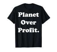 Planet Over Profit Eco Statement Design Camiseta