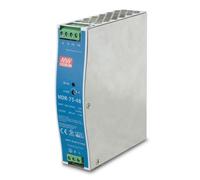 PLANET PWR-75-48 unidad de fuente de alimentación 75 W Azul, Gris