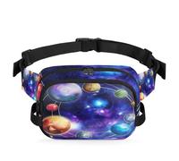 Planet - Riñonera para mujeres, hombres, niñas, niños, universo, galaxia, planeta, riñonera, correr, deporte, senderismo, bolsa de cinturón, color, XL, Organizador de bolsas